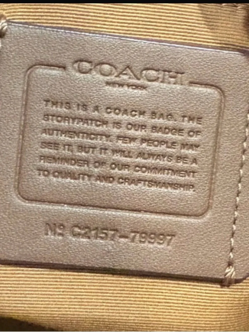Coach beautiful pebbled